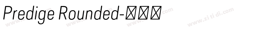 Predige Rounded字体转换